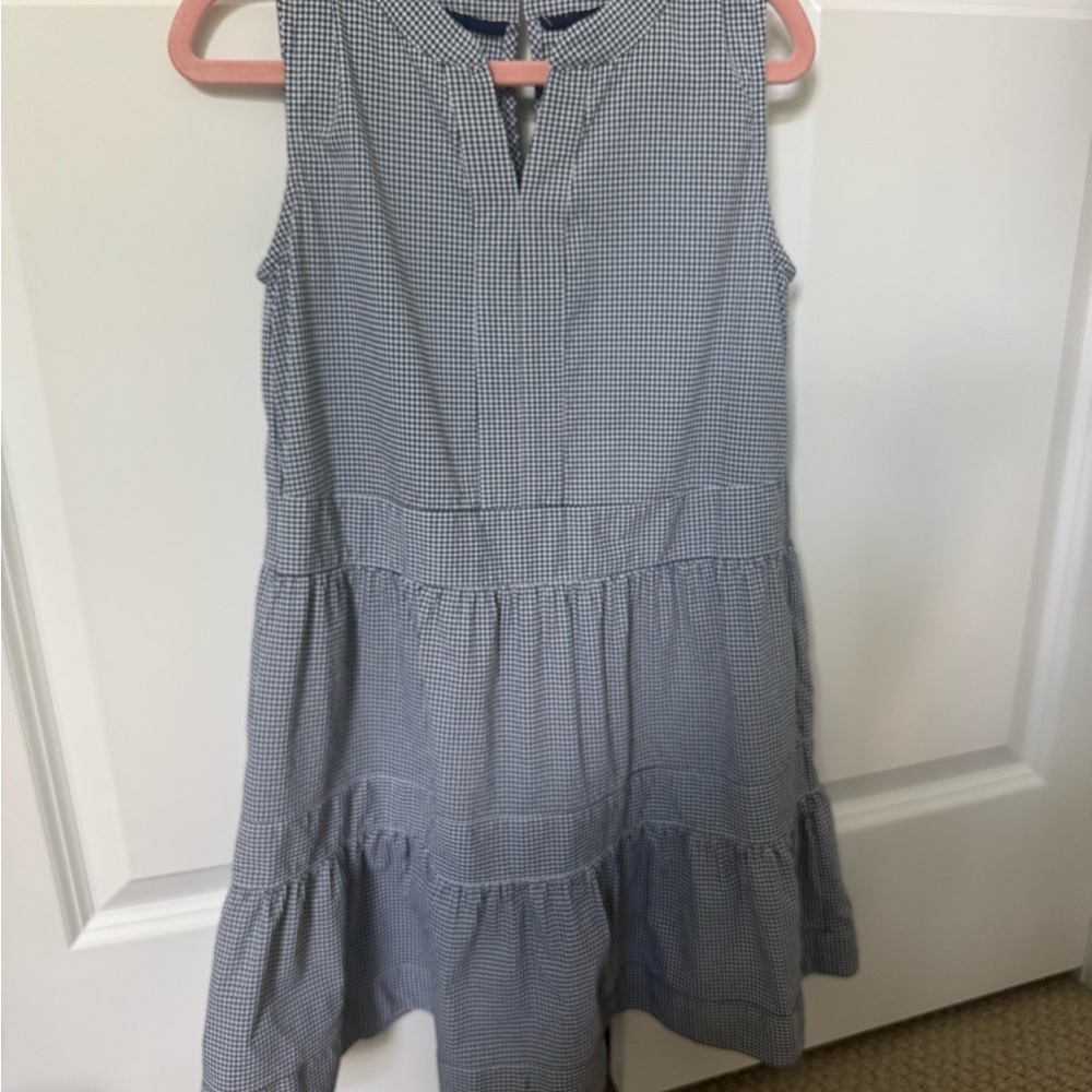 Vineyard Vines Navy Checkered Kids Dress